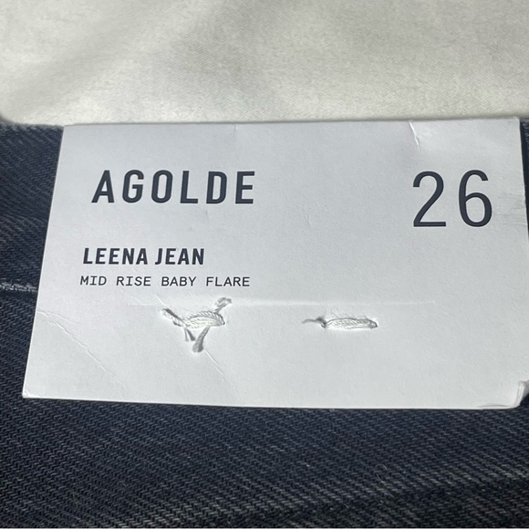 Agolde Leena Mid Rise Baby Flare Jeans - Picture 11 of 16